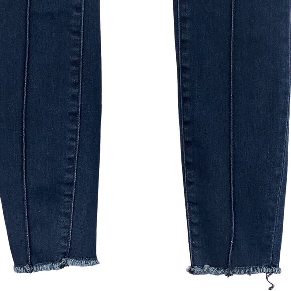 Pilcro and the Letterpress SZ 25 Skinny Jeans Mid-Rise Stretch Zip-Fly Dark Wash - Picture 3 of 11